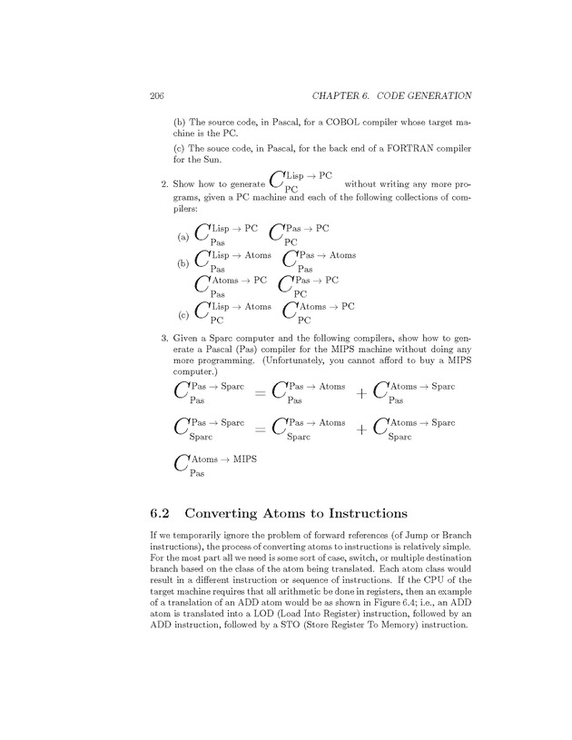 Compiler Design: Theory, Tools, and Examples - Page 206